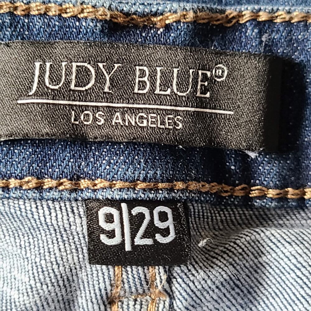 JUDY BLUE Skinny Fit Patch Pocket Stretch Button‎ Fly Jeans JB88134 Women's 9/29 - Picture 8 of 11
